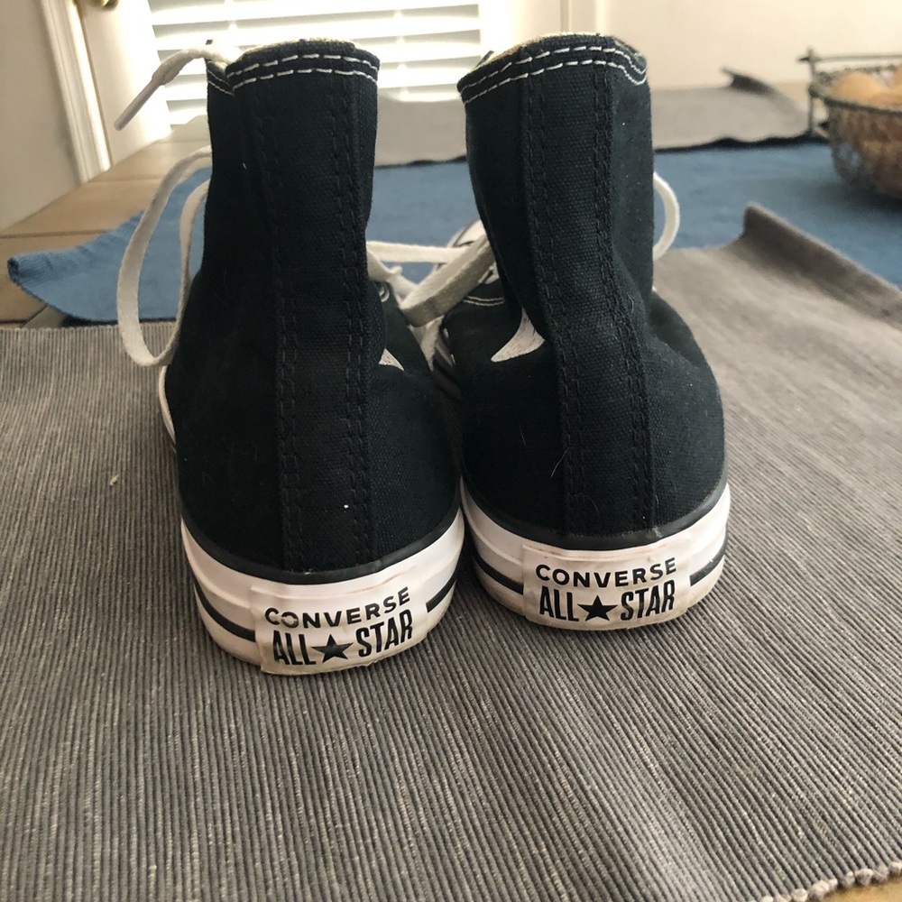 worn once black high top converse - Picture 4 of 5